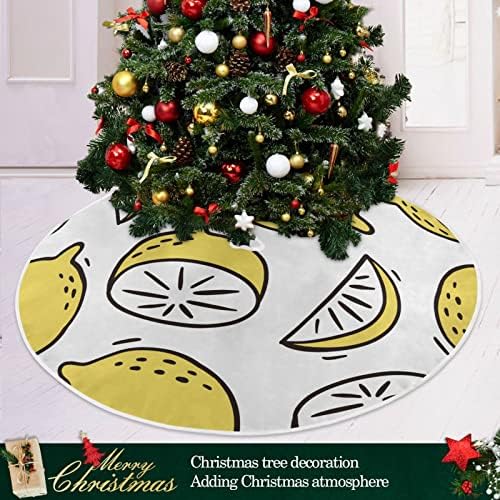 Оаренкол Овошје Од Лимон Здолниште За Новогодишна Елка 36 инчни Божиќни Празнични Украси За Подлоги За Елки