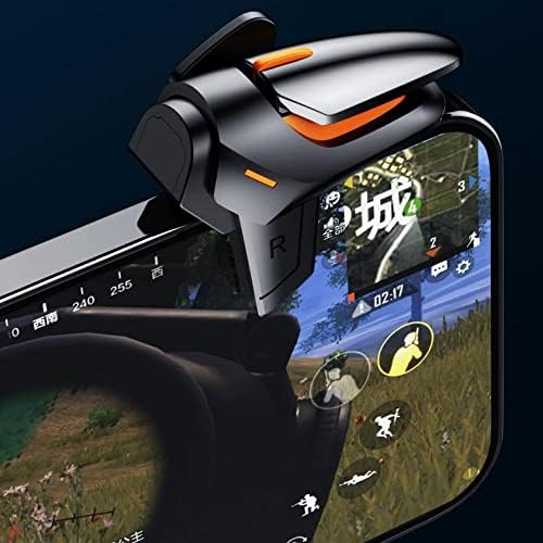 Опрема за игри за CAT S62 PRO - Ecktrigger Ecturetrigger Auto, Trigger копчиња AutoFire Gaming Mobile FPS за CAT S62 Pro - Jet Black