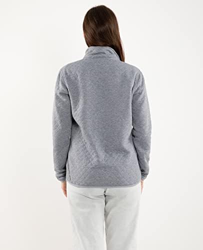 Zenthace ultra ultra мека ватирана 1/4 Snap Fleece Pullover Sweatshirt Sweatshirt Долга ракав планински отворено кошула
