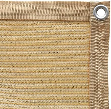 Shatex 90% Сонце нијанси за патиос 10x 20ft сенка ткаенина Сончева сенка ткаенина прилепена раб со громити од сонце-блок решетка