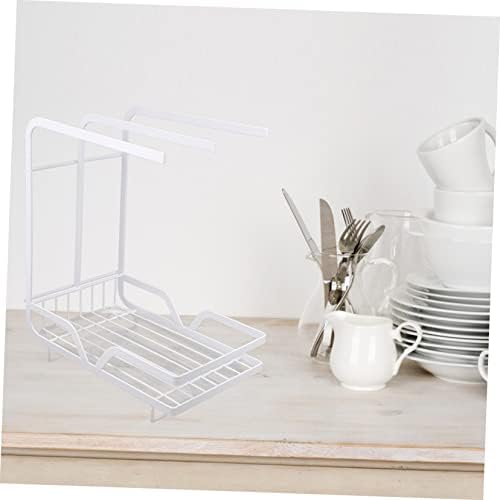 Luxshiny 1 парчиња држач за сунѓер пластични капка крпи мијалник мијалник на сунѓер држач за мијалник за складирање партала за складирање кујна