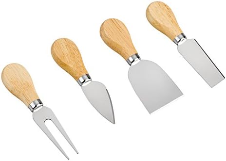 YXChome 4 Сирење Ножеви Сет - Мини Нож, Путер нож &засилувач; Вилушка