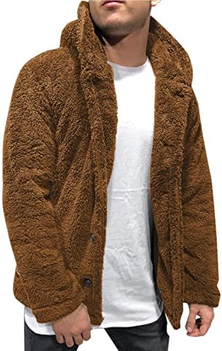 Uofoco долги ракави палто мажи кул нови години плус големина јакна што работи со качулка удобно подножје по поштенски графички графички