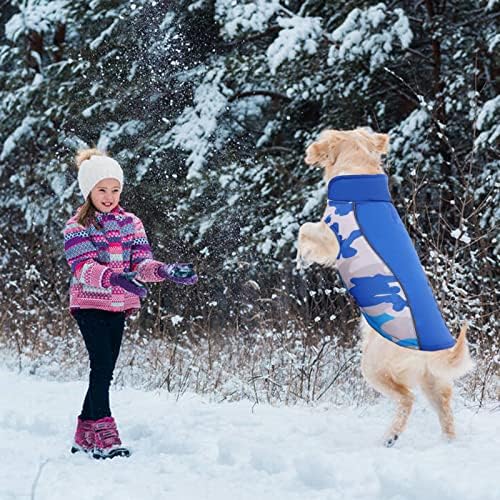 Идомик куче зимски палто водоотпорен камо јакни рефлексивно ладно време елек, миленичиња реверзибилна палто со висока јака облека за