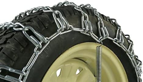 Продавницата РОП | 2 синџир на гуми за гуми и затегнувачки пар за PowerSmart Snowblower со гуми 25x12x12