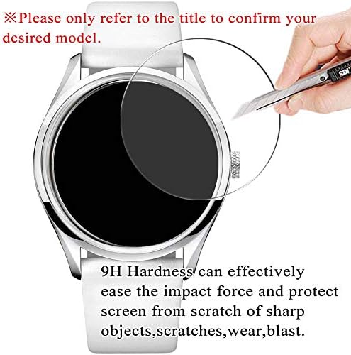 Synvy [3 пакет] Заштитник на калено стакло, компатибилен со NiceFuse W3 1.3 Smartwatch Smartwatch Smart Watch 9H Ploms Protecters