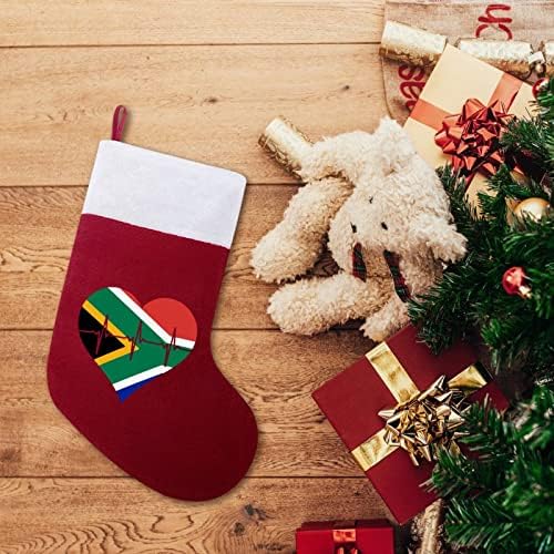 Loveубов South_africa чукање на срцето Персонализирано Божиќно порибување дома Божиќно дрво камин виси украси
