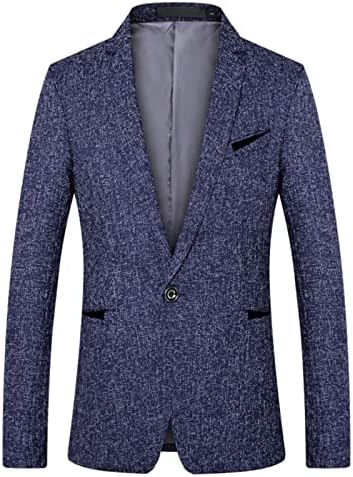 Mens Classic Tweed Suit Check Check Castored Fit Fit Blazer Maniful Regulation Fit Blazers Tux Suit Party Frest јакна