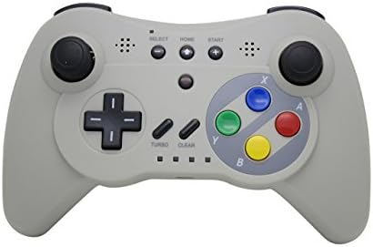 Nexilux безжичен 3 Pro контролер GamePad за Nintendo Wii U, Grey