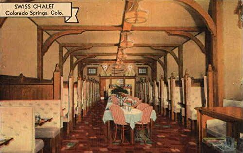 Швајцарски ресторан Шале Колорадо Спрингс, Колорадо Ко оригинална античка разгледница