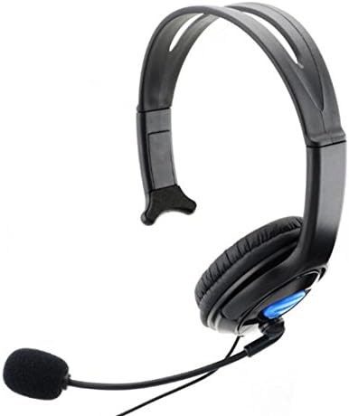 Жичен Гејмерски Разговор Слушалки Слушалки Микрофон За Sony PS4 Playstation 4 Црна