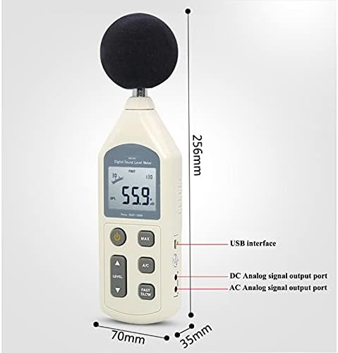 SJYDQ Мерач на дигитален звук на звук 30-130dB мерна мерка на инструменти за мониторинг на децибела за мониторинг