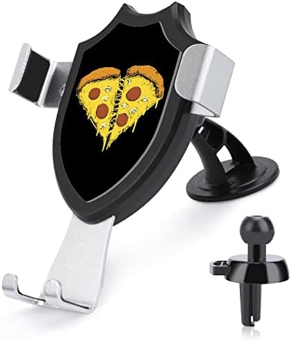 Pizza Heart Car Телефонски монтирање на рацете бесплатни воздушни отвори за мобилни телефони, компатибилен со паметен телефон iPhone