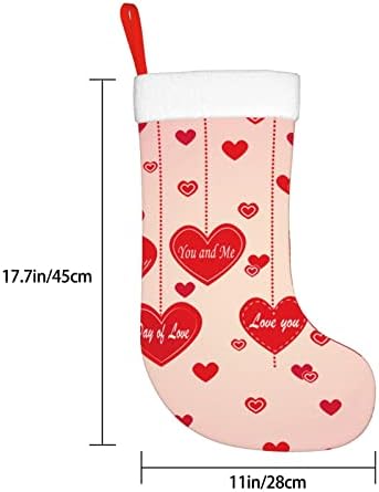 Божиќни чорапи на Аугенстер, романтична loveубов, двострана камин на Денот на вineубените, кои висат чорапи