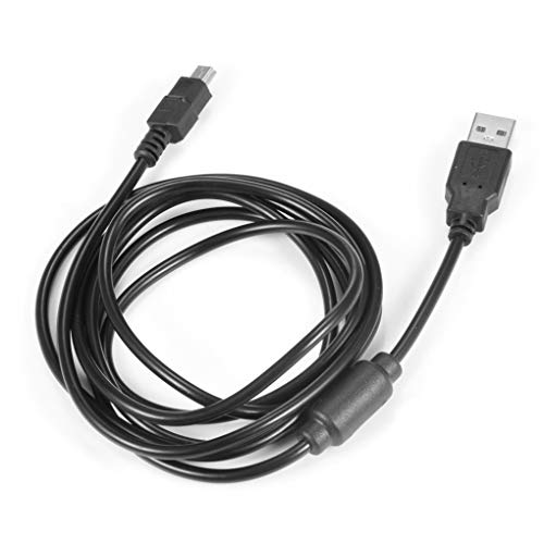 Замена на кабел за полнење со црна боја од 1,8 метри за замена на PlayStation 3 Controller joystick