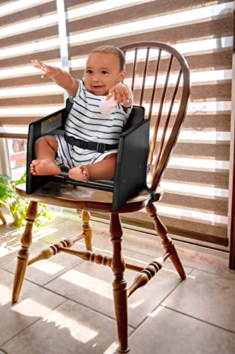 Алпски Индустрии Дрвени Засилувач Стол За Бебе-Бебе Засилувач Седиште Со Врвот Слободен Дизајн Безбедносни Ремени За Кујна Столици Дома