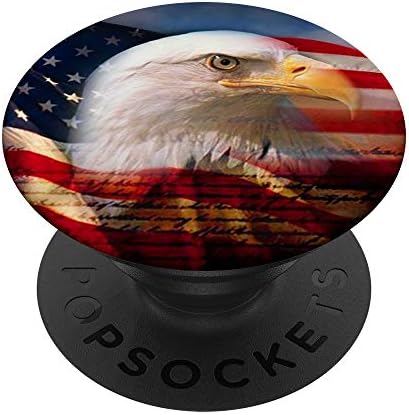 Кул американски знаме ќелав орел дизајн Американски патриотски подарок popsockets popgrip: заменлива зафат за телефони и таблети