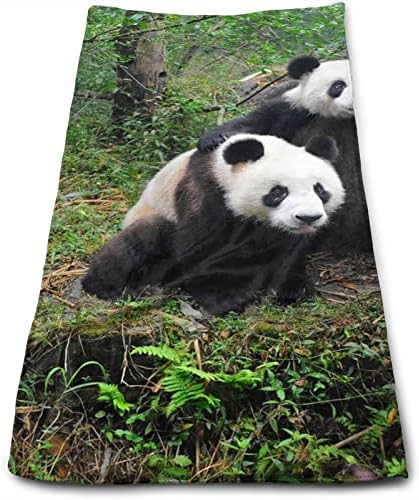 Симпатична панда за пешкир за пешкир за пешкири за гостински украси за куќи за купатило со пешкир со прсти со голема апсорпција