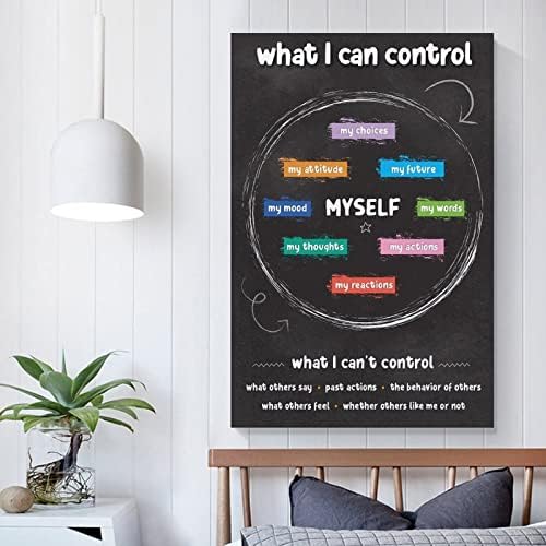 Постери за ментално здравје инспиративни цитати wallидна уметничка терапија училиште советник канцеларија за сликање декорација платно