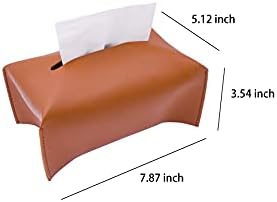 Кутија за ткиво КСИНИДАО покријте Кожа Правоаголна, држач за кутија за ткиво од кожа ОД стп, модерен и стилски организатор на кутии за
