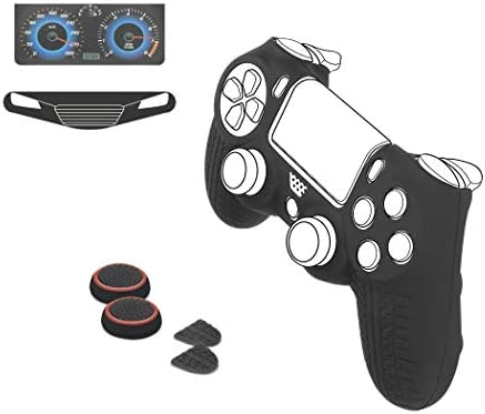 SpeedLink Surge Silicone Controller Комплет за кожа 7-ин1 за PS4, црно