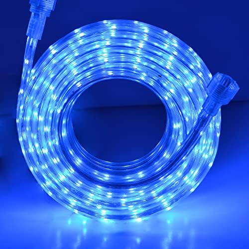 Surnie 12V затемнето сино јаже светла: Надворешно водоотпорен водоотпорен 50ft чиста LED светлосна лента Флексибилен рамен приклучок