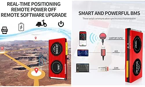 Паметни Бмс Lifepo4 4S 12v Систем За Управување Со Батерии 30-500A Со Bt Uart Комуникација Пхб Одбор За Заштита На Литиум Железо фосфат 4 ПАРЧИЊА