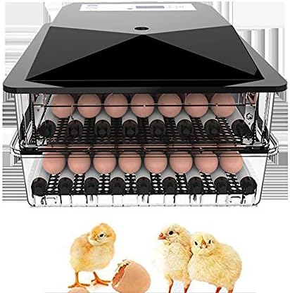 ЗЈДУ Дигитален Целосно Автоматски Инкубатор За Јајца, 56-200 Јајца Инкубатори, За Шрафирање Кокошки Патки Гуски Птици Плаша Јајца, 104 Јајца