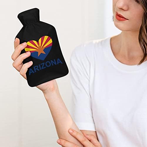 Love Arizona 1000ml гума шише со топла вода со кадифен покривка топла торба за вбризгување ладна заштита преносна
