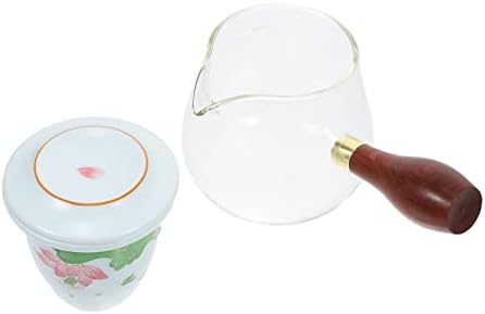 Bestonzon 1 Поставете млеко стил Премиум сликарство со чај со керамички чајник отпор на lубовник, издржлив конг мини сервирање