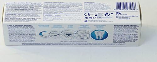 Sensodyne: „Поправете и заштити дополнителна свежа“ паста за заби, напојувана од Новамин * 2.53 Течноста за унца * [Италијански увоз]