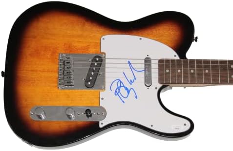 Бери Манилоу потпиша автограм со целосна големина Fender Telecaster Electric Guitar B/ James Spence Authentication JSA COA - Обидете се да