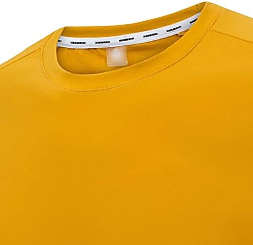 DGHM-JLMY MANSE ROOR RECK SOLED COLOR SPORTS SPORTS TH-MOIR Краток ракав Атлетски салата за маички во боја на кошула што одговара