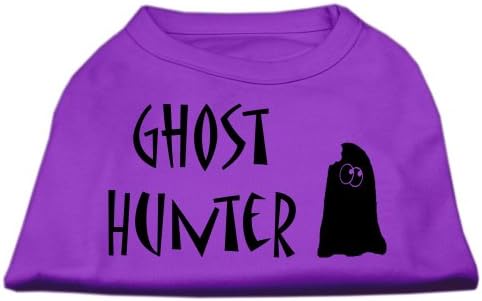 Mirage Pet Products Ghost Hunter Screen Print Mirts Purple со црни букви xs