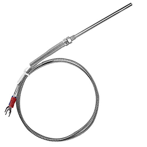 Thind Type K Thind K Type K Type Type, 50 mm жица на сензорот за температура на сондата 0-400 ℃ k Type Thermocouple Probe K Thermocoupe