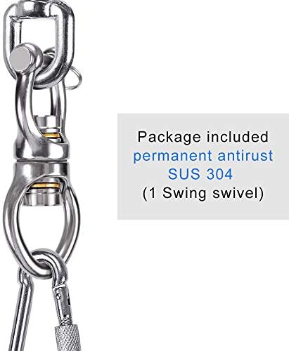 Dolibest SUS304 Silent Leating Swing Swivel, Tire Swing Swivel Најбезбеден ротационен уред што виси додаток за воздушен танц, детски замав,