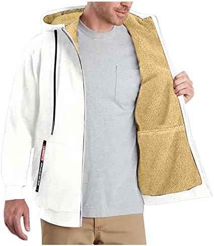 Mence Mence Jacket, плус големина на празнична јакна, маж, основна долга ракав плажа, цврста боја на палто со капа, опремена дебела8