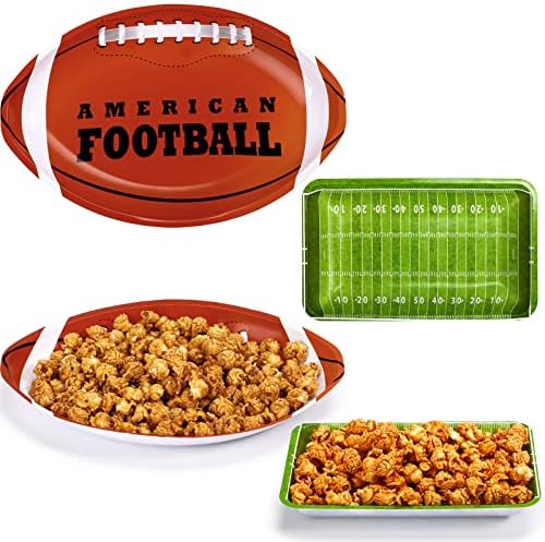 Фудбалски забави на Кунхил, американски фудбалски фиоки кои служат за еднократна употреба на храна, фудбалски закуски сад за десерт, чинија