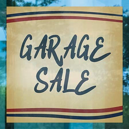 CGSignLab | Продажба на гаража -Несталгија ленти Влечење на прозорецот | 24 x24