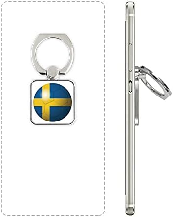 Шведска Национално знаме Фудбалски фудбалски плоштад мобилен телефон прстен држач за држач за заграда Универзален подарок за поддршка