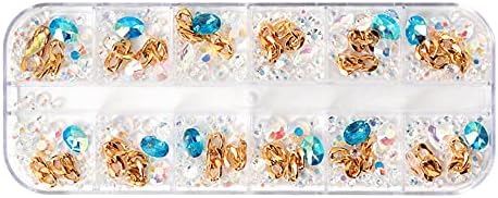 3 Листови Ленти За Нокти Накит САМ Персонализиран Дијамантски Накит Златен Синџир Дијамантски Накит За Нокти