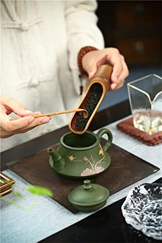 Uxzdx 230cc Вистински рачно изработен зелен котел јиксинг виолетова глинена чај чај сет кунг фу зиша чајник