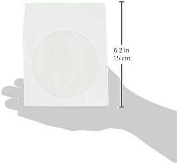 Бестдупликатор ЦДСЛВ-100-ВХ, 100 Хартиени цд ракави Со Прозорец И Заден Размавта, Бело
