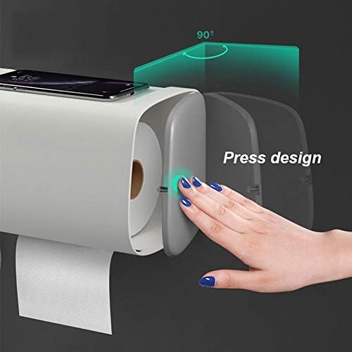 WSZJJ Бања Водоотпорен Тоалетна Хартија Носителите Ѕид Монтирани Кутија За Складирање Двослоен Пластична Хартија Носителите Преносни