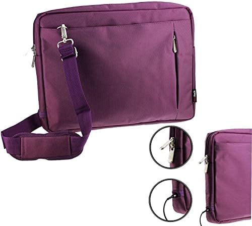 Патувачка торба за отпорна на вода на Navitech Purple Sleek - Компатибилна со Силванија 13.3- 720p преносен ДВД плеер