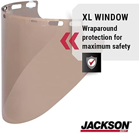 Jексон Безбедност Висока топлина на ликот Шилд Прозорец - Термички рефлексивен облик H обликувана поликарбонат - 10 x 20 x 0,075