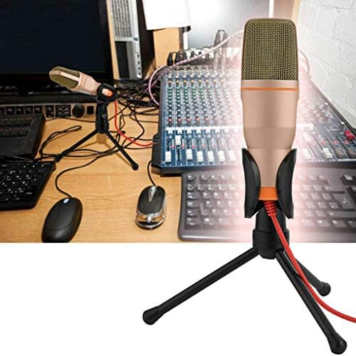 Микрофон Рачни Микрофон Професионални 3.5 мм Џек Жичен Звук Стерео Микрофон Со Статив Статив За ДЕСКТОП КОМПЈУТЕР