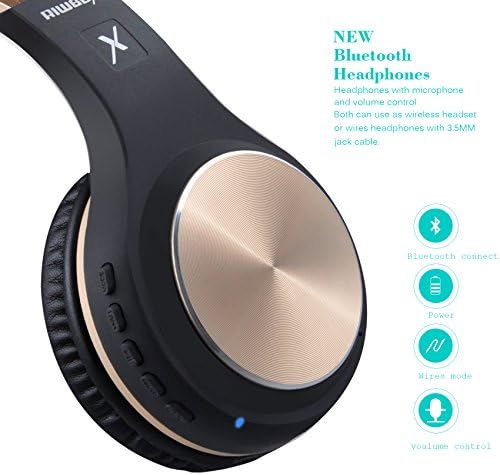 Слушалки за Bluetooth Riwbox, XBT-80 виткаат стерео безжични слушалки за Bluetooth преку уво со микрофон и контрола на јачината