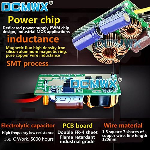 Конвертори на напон на напон DCMWX 60V48V36V прекинувач на 24V чекор надолу за напојување на автомобили Влез DC30V-75V излез