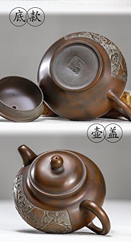 Балонг Шише тенџере кинески никсинг керамика чајник чиста рака резба занает мајстор Направете виолетова глинеста чајник постави OEM/ODM